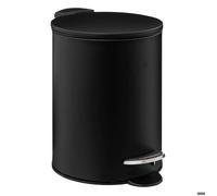 Poubelle métal soft close 3L ""Colorama"" noir - 5five