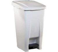 Poubelle Mobile à Pédale en Plastique 60L Blanc Rossignol Professonnel G