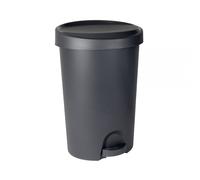 Poubelle moderne en plastique avec pédale 30 litres - Gris