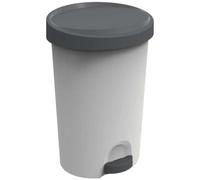 Poubelle moderne solide à pédale 70 litres - Gris Clair