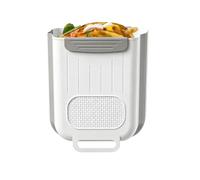 Poubelle Murale à Fixer Récipient À Déchets Pliable Et Compact 6 L Gain De | Corbeille à Déchets pour Porte de Placard Intérieur Salle de Bain Chambre Camping-Car Plan de Travail Sous Évier