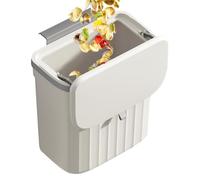 Poubelle Murale avec Couvercle,Poubelle Murale Bac à Compost sous l'évier | Poubelle murale de grande capacité avec couvercle, rangement d'armoire de cuisine, panier de porte d'armoire pour la maiso