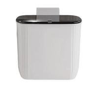 Poubelle murale - grande poubelle suspendue avec couvercle, récipient à déchets d'économie d'espace pour salle de bain, organisateur de durable pour lessive, maître d'échec moderne | Évier