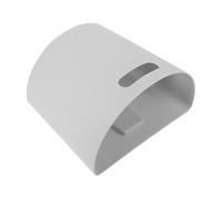 Poubelle Murale Intérieure Demi-ronde en Plastique, Nettoyage Rapide | Style Moderne Simple et Créatif, Surface Lisse Polie, pour Chambre et Étudiants, Paquet D'épicerie
