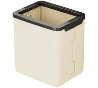 Poubelle murale peu encombrante pour cuisine, salle de bain ou toilettes, avec un design pliable et des matériaux résistants pour contrôler et maintenir un rangement compact (blanc 2)