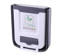 Poubelle murale pliable de cuisine 7L - Poubelle de classification de porte d'armoire - Peut stocker des sacs poubelles