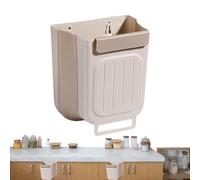 Poubelle murale pour salle de bain - Poubelle pliable de 11 L - Poubelle sous l'évier - Pour cuisine, salle de bain, bureau, salon, chambre, garage, appartement, restaurant, hôtel, hôpital