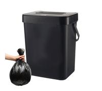 Poubelle murale - pp 3l Hangiing Trrash caan avec couvercle et poignée | Porte d'armoire de cuisine sous l'évier en plastique poubelle | Kitchhen bin suspendu trassh caann