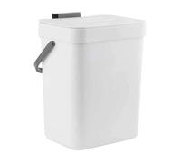 Poubelle murale sans trou, avec couvercle, pour la maison, la salle de bain, la cuisine, la porte d'armoire, petit seau en plastique