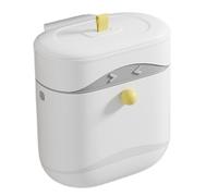 Poubelle Murale,Seau à Compost pour Plan de Travail avec Couvercle Trash can - Wall-mounted trash can - Wall-mounted trash can with lid, Space-saving sealed 2.5-gallon bucket for under the sink