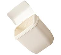 Poubelle Murale Wc Suspendue à Couvercle, Plastique Blanc, sans Perçage | Petite Corbeille Ménagère Accrochable, Accessoire Pratique pour Appartement, Nettoyage Facile, Chambre, Buanderie, Recyclage