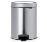 Poubelle NewIcon Brabantia 5 L gris brossé mat