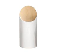 Poubelle oscillante Couverture: Poubelle Ronde, Conteneur Supérieur En Bois | Panier À Déchets Décoratif Imperméable Avec Couvercle En Bois, Conteneur À Déchets Rond Couvert Pour Coudre