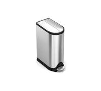 simplehuman Poubelle de cuisine à pédale CW2058 étroite Acier inoxydable brossé 18 L