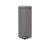 Brabantia Poubelle à pédale New Icon 30 litres Mineral concrete grey
