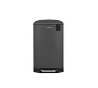 Les Collectors – Poubelle de cuisine à pédale N°731, inox 30 L, seau amovible, gris anthracite mat