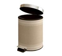 Poubelle Pet, Corbeille À Papier Ménagère, Finition Cuir, Ouverture Au Pied, Adaptée Salon(Color6)