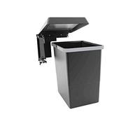 Poubelle pivotante à ouverture automatique - Contenance : 24 L - Hauteur : 460 mm - ELLETIPI