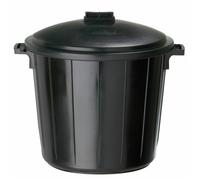 Poubelle plastique avec couvercle - 80 litres - Réglisse ROSSIGNOL
