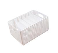 Poubelle pliable à compartiments multiples en polypropylène pour chambre à coucher, salle de bain, solution de rangement à domicile