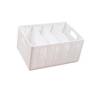 Poubelle pliable à compartiments multiples en polypropylène pour chambre à coucher, salle de bain, solution de rangement à domicile