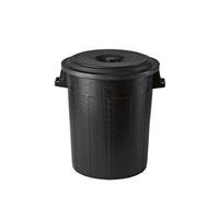 Poubelle Politene Noire Avec Couvercle 70 Litres Stefanplast