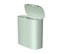 Poubelle Poubelle à capteur Intelligent 10l, Maison, Salle de Bains, Toilettes automatiques avec Couvercle, Salon électrique, Corbeille déchets Fente étroite(Green,1PACK)