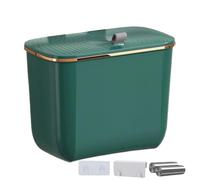 Poubelle - Poubelle de cuisine | Accrochez la poubelle avec couvercle | Poubelle montée dans des poubelles de 7 litres | Accessoires de cuisine peu encombrants
