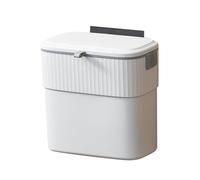 Poubelle - Poubelle Suspendue 7l/9l avec Couvercle | Poubele à Compost de Cuisine, Ouverture coulissante, Parfaite pour comptoir, Chambre à Coucher, sous Le Bureau, Table, Voiture, Salle de Bain, pla