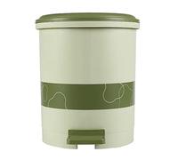 Poubelle Poubelles classées 6l/9l à pédale en Plastique avec Couvercle, Salle de Bain, Salon, Seau séparation Humide et Sec, Chambre Coucher, Bureau, Corbeille Papier(Green,9l)