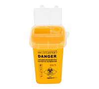 Poubelle Pour Aiguilles Petit éTui Jetable En Plastique Pour Rasoir Aiguilles de PerçAge de Tatouage BoîTe à DéChets Jaune