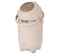 Lionelo PureBin Poubelle à Couches Anti-Odeurs sans Cassette, Beige | Compatible avec les Sacs Poubelle Standards, Fermeture Étanche, Ouverture à Une Main, Capacité 10 L, Facile à Nettoyer