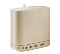 Poubelle pour la salle de bain: conteneur compact et mince pour les ordures, installation d'aspiration sous vide murale, blocage des odeurs avec couvercle caché, couvercle avec ouvertur