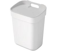 Poubelle pour le recyclage, Curver, Ready To Collect, corbeille de tri sélectif, 10 litres, blanc
