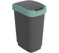 Poubelle pour les dechets swing Rotho Twist 25L noir/vert foncé Vert G
