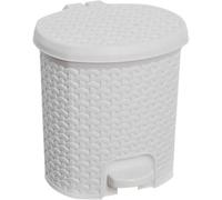 keeeper Poubelle cosmétique à pédale Tjark 5,5 l Plastique Blanc (Nordic White)