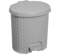 keeeper Poubelle pour salle de bain Élégante – Plastique 5,5 litres – Gris