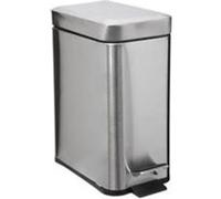 Poubelle rectangle - 5 L - Inox