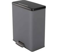 Poubelle Rectangle - DECO BIN - CURVER - 65L - Grande capacité - 49 x 32 x 61 cm - Anthracite