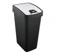 Poubelle Rectangulaire à couvercle basculant 45 litres - Blanc