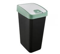 Poubelle Rectangulaire à couvercle basculant 45 litres - Vert