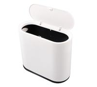 Poubelle Rectangulaire en Plastique de 12 litres avec Couvercle de Type Presse, Poubelle Fine et étroite à L'épreuve des Chiens, Corbeille de Cuisine, Poubelle pour Salle de Bain