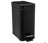 Paris Prix Poubelle rectangulaire 5 five simply smart 5five – fermeture douce INOX 5 L Noir