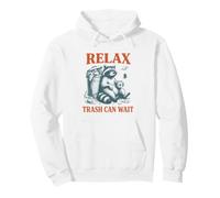 Poubelle relaxante pour Attendre Un Chat de café drôle de Raton Laveur Panda Sweat à Capuche