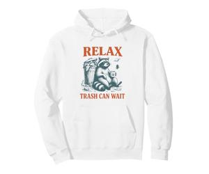 Poubelle relaxante pour Attendre Un Chat de café drôle de Raton Laveur Panda Sweat à Capuche