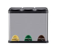 Relaxdays Poubelle cuisine 3 x 8 l