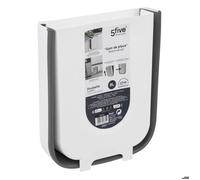 Poubelle rétractable 8L noir et blanc