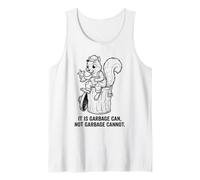 Poubelle rétro écureuil « Not Garbage Can Not Garbage Cannot Funny Snack » Débardeur