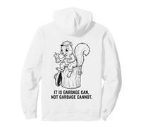 Poubelle rétro écureuil « Not Garbage Can Not Garbage Cannot Funny Snack » Sweat à Capuche