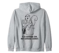 Poubelle rétro écureuil « Not Garbage Can Not Garbage Cannot Funny Snack » Sweat à Capuche